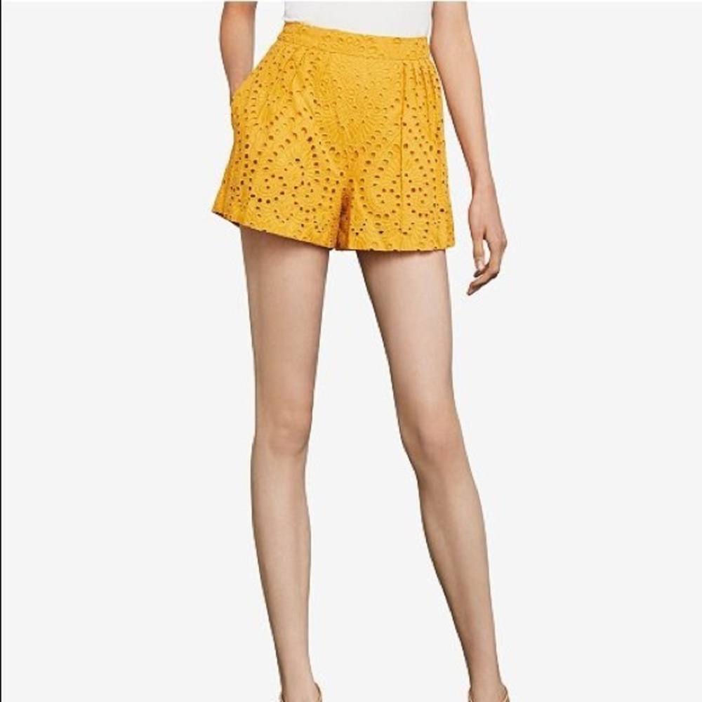 BCBG Maxazria Yellow Shorts